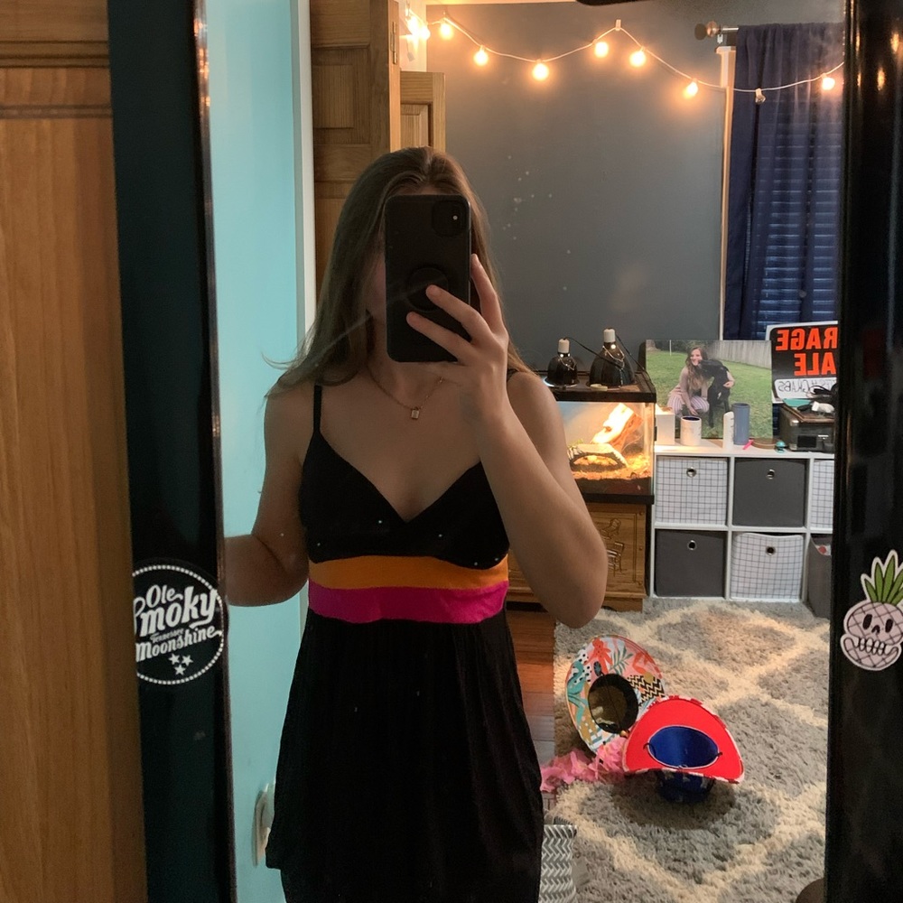 flowy tri-colored cami